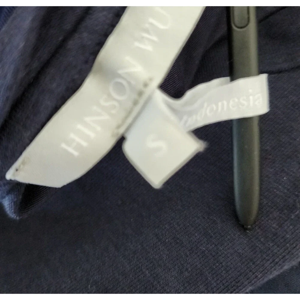 Hinson Wu Christy Dress Knit Jersey A-line Navy Dress pockets SMALL MSRP: $200 - Picture 5 of 11